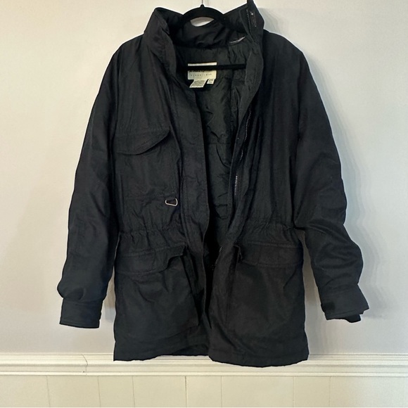 Eddie Bauer Snowline Vintage Women's Goose Down Black Jacket Sz Medium Tall GUC - Picture 8 of 8